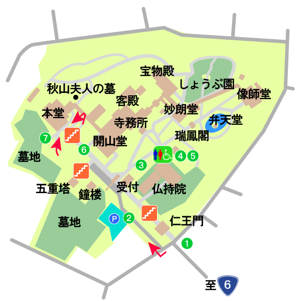 本土寺境内図