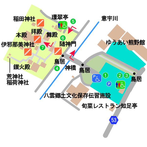 熊野大社境内図