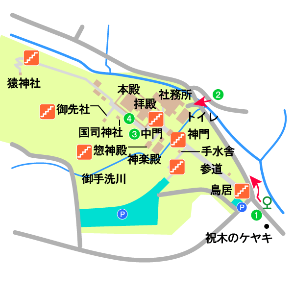 中山神社境内図
