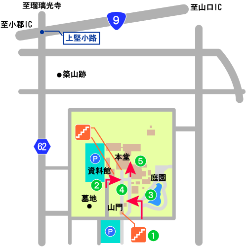 龍福寺境内図