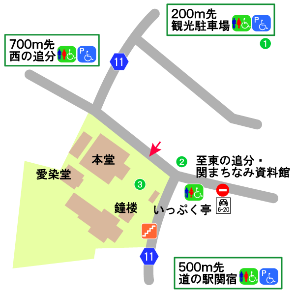 関地蔵院境内図