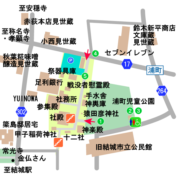 健田須賀神社境内図