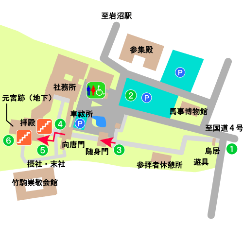 竹駒神社境内図