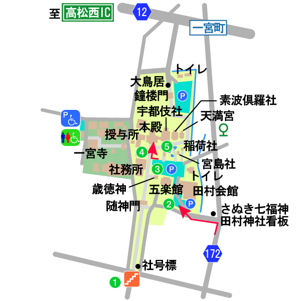 田村神社境内図